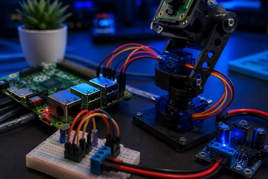 Close-up image for Servo Pan-Tilt Camera Mount