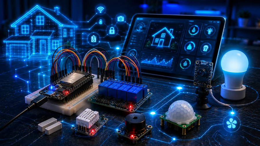 ESP32 AI smart home hub video thumbnail