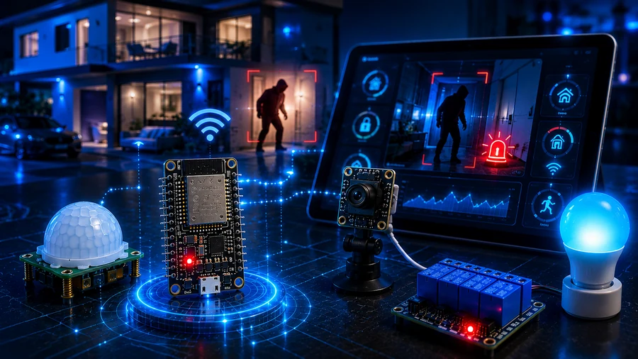 ESP32 CAM motion alert video thumbnail