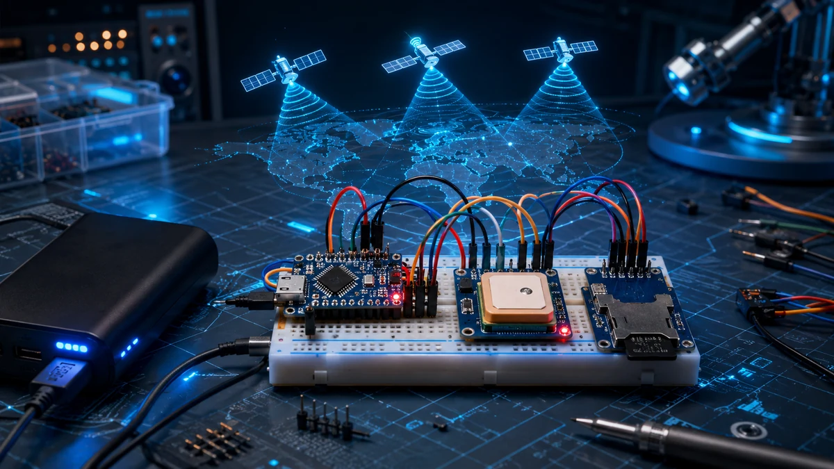 Arduino GPS tracker project with NEO-6M GPS module and MicroSD logger