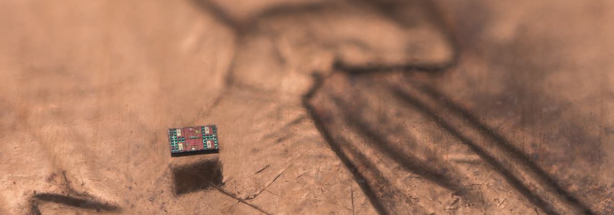 Salt-grain microrobot feature banner for WolfieWeb