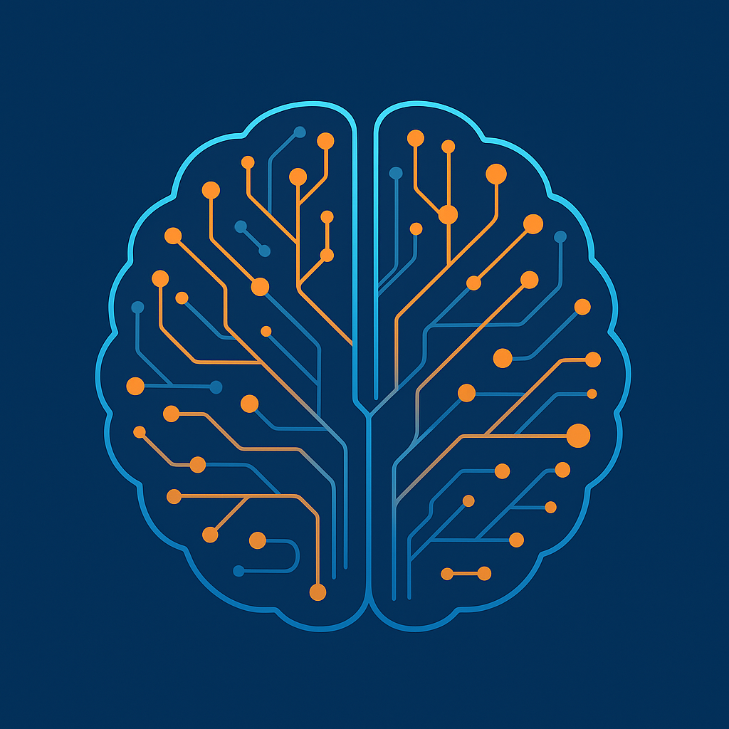 AI brain neural network illustration