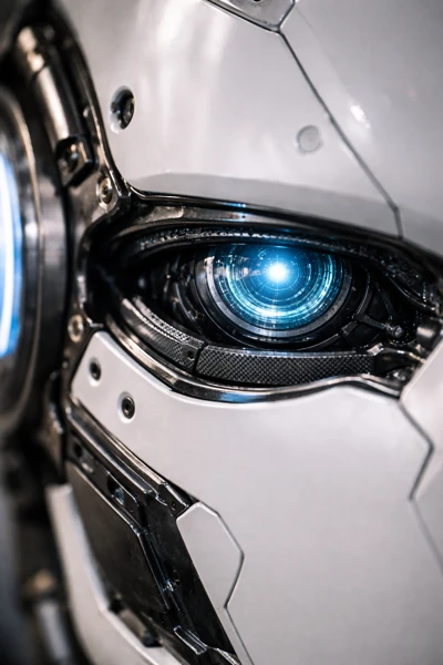 Robot visual sensor close-up