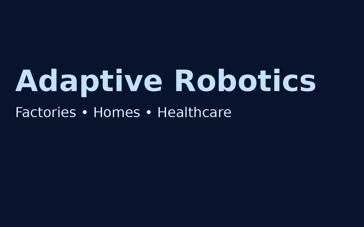 Adaptive robotics illustration