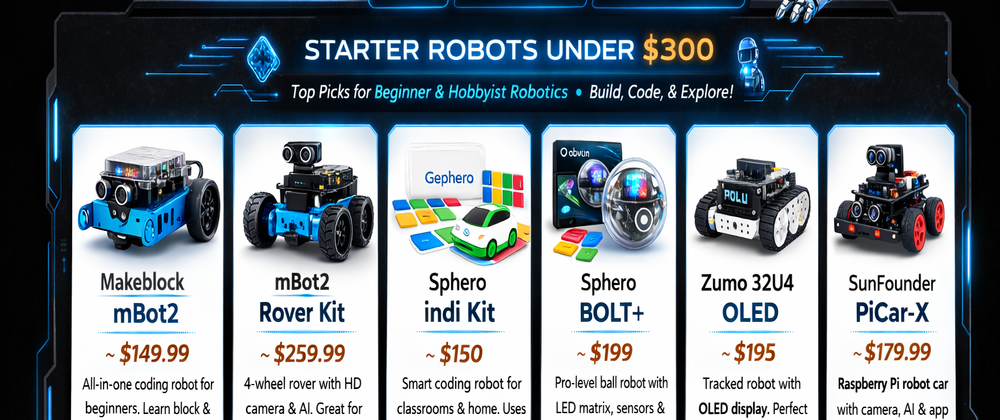 Starter Robots Under $300 - WolfieWeb