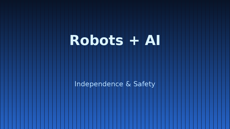 WSU elder‑care robot in a smart home
