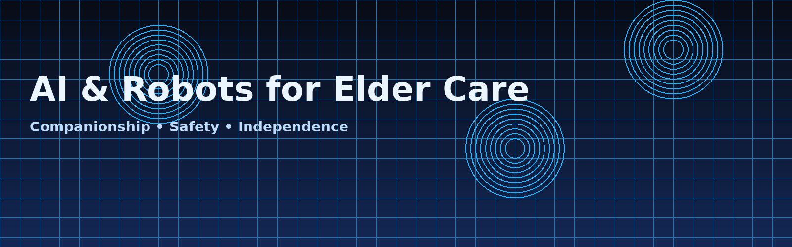 AI & Robots for Elder Care banner