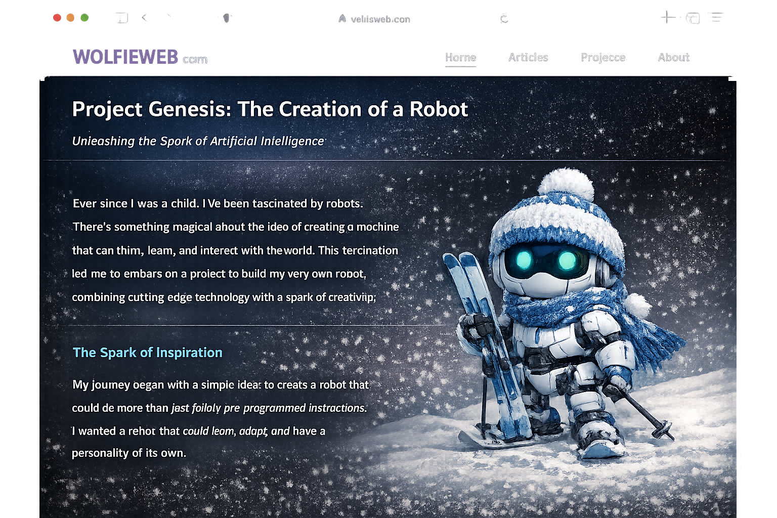 WolfieWeb Seasonal Robot